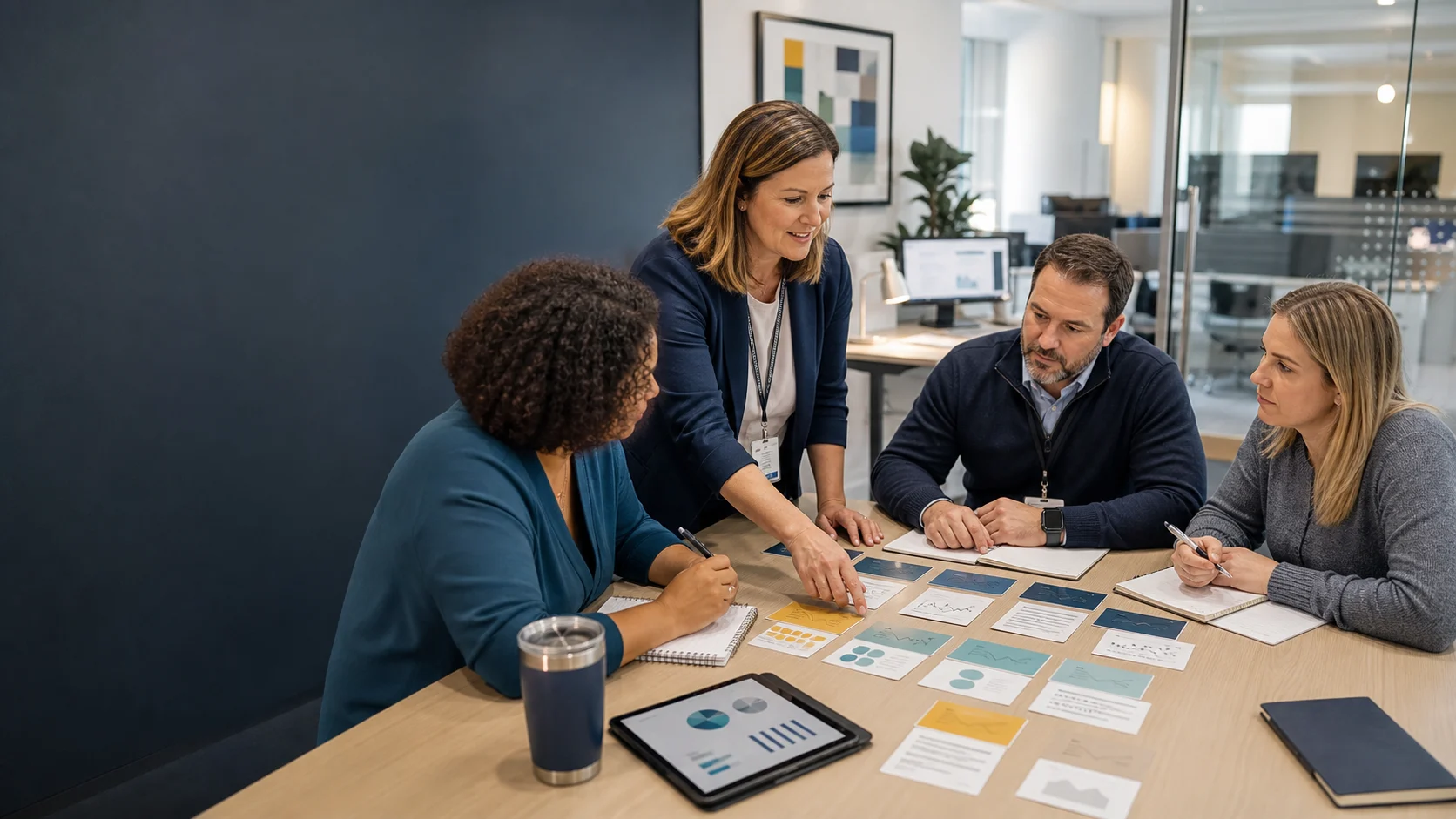 Hospital coding professionals reviewing a coding audit education plan